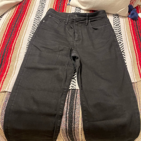 🖤👖🔥HOT DEAL🔥👖🖤Black MADEWELL wide leg Denim Jeans - Picture 2 of 2